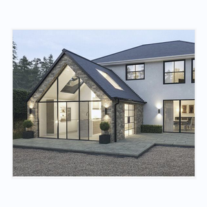 JBDhome Moderno Aluminio Vidrio Sunroom <span class=keywords><strong>Barato</strong></span> Marco de madera prefabricado con techo plano templado para residencial Villa <span class=keywords><strong>Solarium</strong></span> - Product Image 2