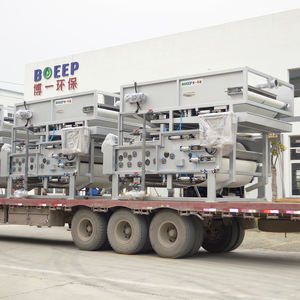 Usine de traitement des eaux usées de déshydratation automatique des boues filtres s-presse de ceinture 1100-2900kg personnaliser SS304/316 5m 3/h-20m3/h 75%-85% - Product Image 6