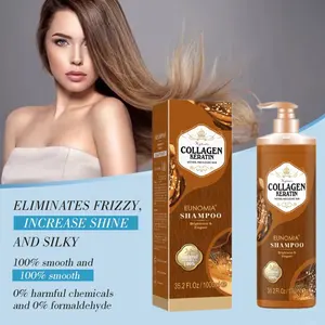 New Formula In Italy Keratin Anti-Frizz Split Restore Soft Hair Balance Sulfate Free Collagen Shampoo and Conditioner