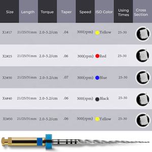 File Endo putar Manual 3 buah/pak, produk <span class=keywords><strong>Dental</strong></span> PT nikel berikutnya Titanium Aloi instrumen gigi file saluran akar - Product Image 5