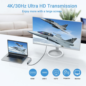 อะแดปเตอร์ USB ฮับ4K 60Hz 30Hz Type C TO HD 2.0 USB 3.0 Pd 100W สำหรับ MacBook Air <span class=keywords><strong>Pro</strong></span> <span class=keywords><strong>iPad</strong></span> <span class=keywords><strong>Pro</strong></span> <span class=keywords><strong>M1</strong></span> PC อุปกรณ์เสริม USB HUB - Product Image 4