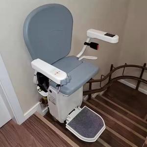 Evde Kullanım İçin Ağır Hizmet Tipi 120KG Taşıma Kapasiteli Elektrikli Kavisli Merdiven Asansörü Katlanabilir Özel Boy Yaşlılar ve Engelliler İçin Merdiven Asansörü - Product Image 3