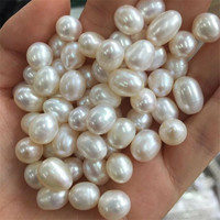 3A-4A Perle d'eau douce naturelle perles en forme de goutte de riz blanc DIY Bracelet Collier perle pour la fabrication de bijoux