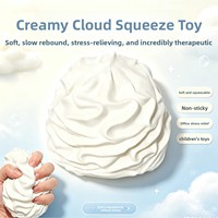 Jouet à presser réaliste en forme de crème : mignon, doux et portable pour le soulagement du stress et la relaxation