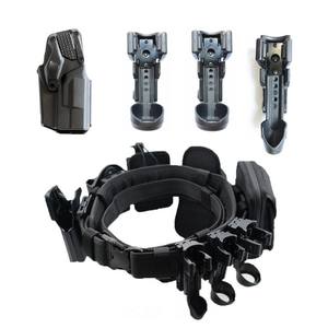 ชุดเข็มขัดยุทธวิธีกลางแจ้งของผู้ชายแบบปรับได้ชุด8ชิ้นพร้อมถุงผ้าไนล่อนกระเป๋าคาดเอววัสดุไนลอนทนทาน - Product Image 1