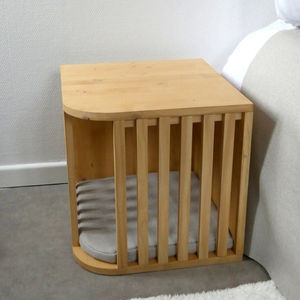 Actory-cama multifuncional de madera para gatos, suministros para dormir - Product Image 2