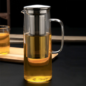 Offre Spéciale : Cafetière à Infusion Froide en Verre Transparent avec Grand <span class=keywords><strong>Filtre</strong></span> en Acier Inoxydable 1300ml et Couvercle Résistant au Froid et à la Chaleur - Product Image 4