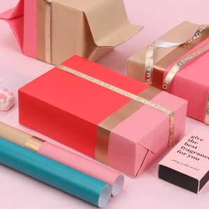 Custom Colorful Kraft Gift <b>Wrapping</b> <b>Paper</b> Roll Recyclable Offset Printing Craft Packaging <b>Paper</b> for Gifts and DIY Projects - Product Image 5