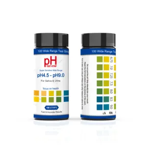 Strisce reattive pH 100ct - Test corpo livelli di pH scala 4.5-9.0 PH carta reattiva