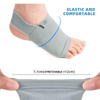 Manchons de soutien de la voûte plantaire en gel pour pieds plats, enveloppement de compression pour les pieds pour femmes et hommes, soutien amortissant pour les activités quotidiennes