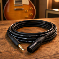 Câble de microphone professionnel Yinyu MC018 XLR vers jack TS 6,35 mm 6 m pour studio et sonorisation en direct