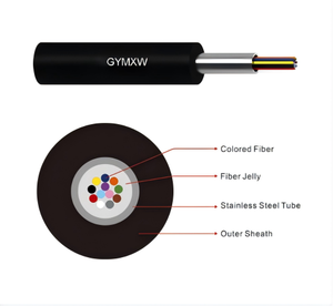 Kit d'usine KEXINT FTTH Drop <span class=keywords><strong>Caber</strong></span> GYMXW Tube en acier inoxydable Fil parallèle Câble à fibre optique - Product Image 1