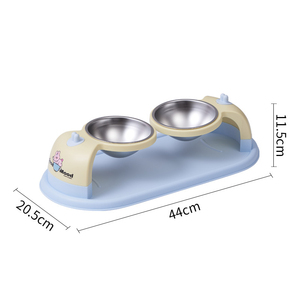 Bol double flottant pour protéger le cou - Acier inoxydable antidérapant - Vente en gros - Product Image 3