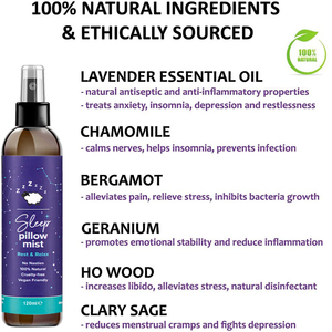 Spray à la lavande et au chloroforme de 120 ml <span class=keywords><strong>pour</strong></span> un sommeil profond, <span class=keywords><strong>pour</strong></span> hommes et femmes, aide au sommeil saine et non addictive - Product Image 4