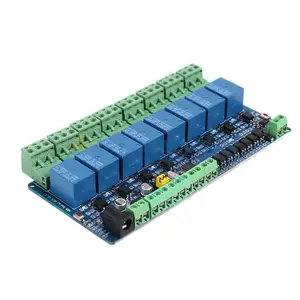 Modbus rtu 8-channel 12V relay module switch input and output RS485/TTL communication
