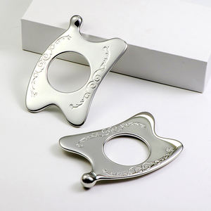 Individuelles Logo Metall-Gua-Sha-Körpermassagegerät Koreanisches Körper- und Gesichtslifting-Muskelentspannungs-Massagebrett Lymphdrainage - Product Image 1
