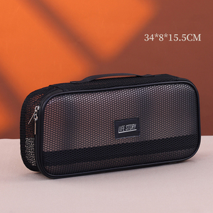 Nueva bolsa de almacenamiento para secador de pelo, de gran capacidad, portátil, para viaje, funda protectora para rizador y plancha de pelo, bolsa de malla con cremallera. - Product Image 5