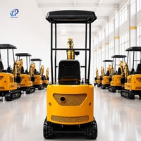 Harga Dealer Mini Excavator 1.2 Ton 1 Ton 2 Ton Crawler Digger Dozer Blade Mesin Kubota EPA EURO 5 CE Rumah Kebun Halaman