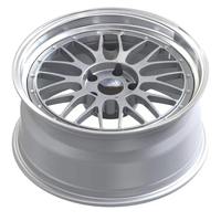 Jantes en alliage d'aluminium forgé 3 pièces, finition argentée, 18-24 pouces, à déport profond, personnalisées 25 mm, garantie 10 ans, pour voiture de tourisme
