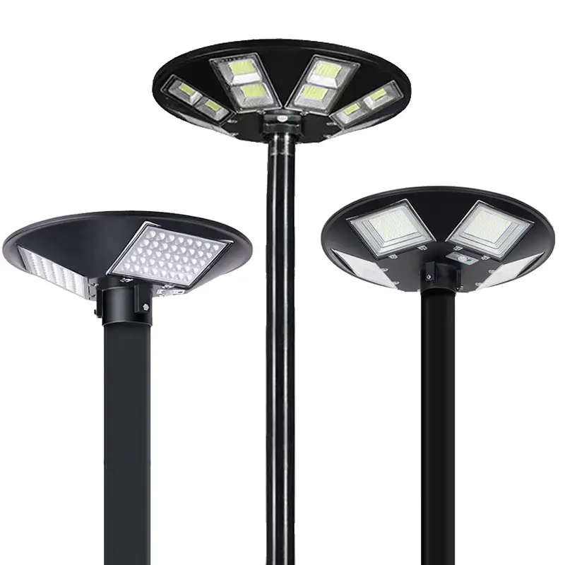 300w 500w 800w Hot Sale Ufo Round All In One Led Solar Street Lights Outdoor Garden Lamp Last Model Waterproof Ip65