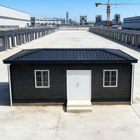 Maison préfabriquée en conteneur de style moderne avec 2 chambres et salle de bain pour usage en villa ou hôtel, conception de modèle 3D