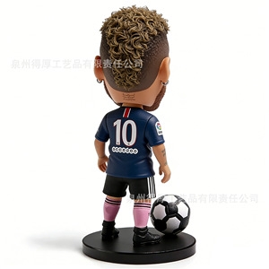 Figurine Bobblehead de Footballeur Numéro 10 – Cadeau Sportif, Décoration, Jouet, Buste de Joueur - Product Image 2