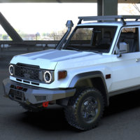 MusixiA Pare-chocs avant pour Toyota LC 71 76 78 79 Steel Bull Bar Sans Lumière 4x4 Off-road Pickup Accessoires d'extérieur