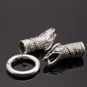 2024ขายส่งเครื่องประดับชิ้นส่วนโลหะผสมสังกะสีโบราณรูใหญ่สีบรอนซ์งูมังกรหัวเชื่อมต่อสำหรับเครื่องประดับ DIY - Product Image 6