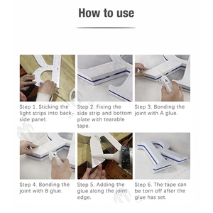 Produzione cinese liquido chiaro colla AB rapida polimerizzazione Trim tappo incollato canale lettera segni colla - Product Image 5