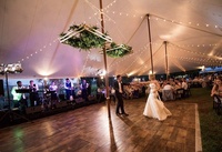 Plancher de danse élégant en bois grainé pour les expositions, les mariages et une utilisation portable