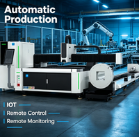 Machine de découpe laser à fibre entièrement automatique à haute efficacité Y1-6020, équipement de découpe de métaux CNC intégré pour tôles et tubes
