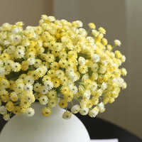 Bouquet de fleurs artificielles Gypsophile pour décoration de mariage, noué à la main, en plastique souple, à tige unique, accessoires de photographie extérieure, décoration intérieure