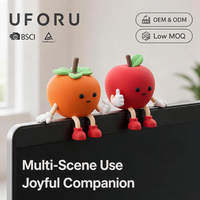 UFORU Mascotte de bureau en PVC personnalisée, mignonne et collectionnable, cadeau promotionnel en gros, jouet décoratif pour tableau de bord de voiture