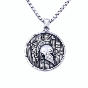 Colgante de Casco de Guerrero Espartano Griego para Hombre, Collar de Gladiador Rey Leónidas de Esparta, Amuleto de Plata, Joyería, Regalos - Product Image 2