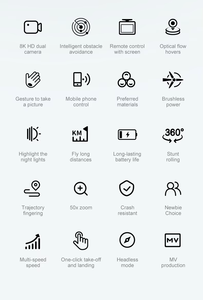 Dron con Cámara ESC Ajustable con Pantalla LCD, Avión de Control Remoto con GPS de Alta Definición, Juguete con Posicionamiento de Flujo, Control Remoto por WiFi - Product Image 6