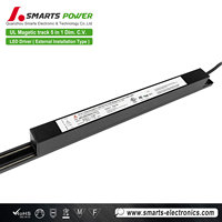 Triac haute efficacité et gradation 0-10V tension constante 24V 48V LED Driver 200W pour lumière LED à piste magnétique intérieure