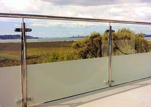 قوالب الدرابزين للأرضيات, درابزين زجاجي على سطح السفينة للدرابزين الخارجي - Product Image 3