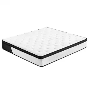 Matelas de luxe à poches indépendant, lit confortable en mousse à mémoire de forme