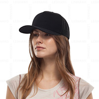 Gorras de Béisbol al Por Mayor con Logo Bordado Personalizado, de Poliéster con 5 Paneles, Estilo Camionero, Impermeables, de Secado Rápido para Correr, con Perforaciones Cortadas con Láser