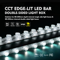 La lentille de DC24V SMD a mené la lumière rigide menée 18W IP20 CCT 3030-3000 K de Stirps 5700 pour la boîte industrielle de publicité