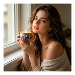 Bougie de cérémonie, cadeau de fête, emballage élégant en étain, formule de soja parfumée, réception, boutique, souvenir, sélection de souvenirs - Product Image 2