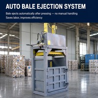 Compacteur de recyclage vertical hydraulique avec éjection automatique des balles pour le traitement du carton, du plastique, du textile et du papier