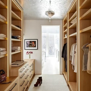 BALOM High End Walk in Closet Modular System Modern Solid Wood Bedroom Custom Color Size OEM Factory CE Certified - Product Image 2