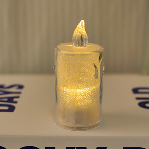 Exquisitas velas LED de simulación, lámparas de vela falsas seguras que funcionan con pilas para decoración de ambiente romántico en bodas y fiestas - Product Image 2