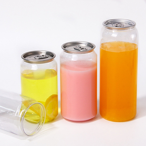 250Ml In Stock Plastic Slim Can Top Quality Plastic Pet Can For Juice Packaging