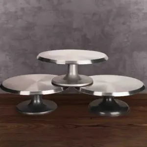 High-Quality All Aluminum Alloy Cake Decorating Turntable Rotating Cake Turntable