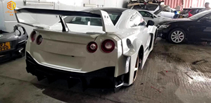 GTR Xe Body Kit Liberty Đi <span class=keywords><strong>V3</strong></span> LB Rộng Cơ Thể Kit <span class=keywords><strong>Bumper</strong></span> Đối Với Nissan GTR35 GT-R35 - Product Image 6