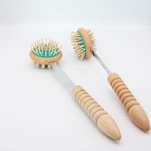 Rascador de mano largo para piernas, brazos, espalda, cuerpo, martillo masajeador relajante de madera - Product Image 2