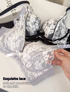 Ropa interior de encaje Sexy para mujer, sujetador revelador de pecho pequeño Push-up <span class=keywords><strong>Toti</strong></span> Pull-Up Anti-flacidez Parammary, sujetadores moldeadores - Product Image 6