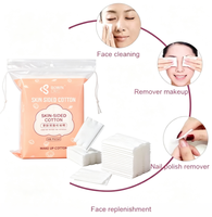 Tampons en coton jetables sans peluches, absorbants, pour le nettoyage du visage, le démaquillage et les soins des ongles, vente en gros